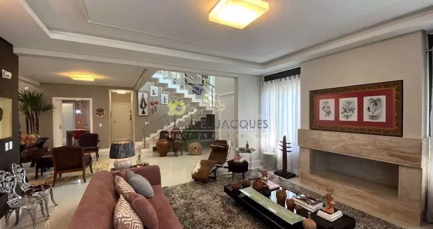 Casa luxuosa de esquina à venda na cidade universitária pedra branca, palhoça, sc