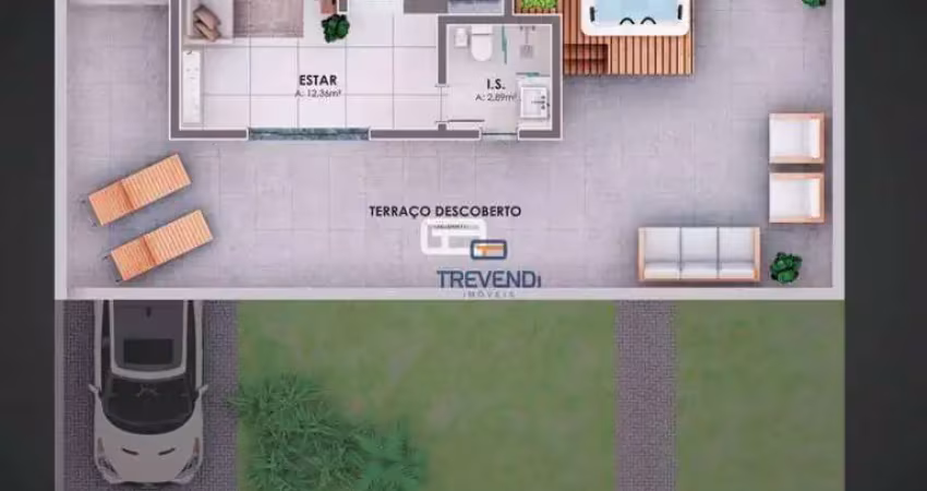 Sobrado com 3 dormitórios à venda, 136 m² por r$ 798.000,00 - cajuru - curitiba/pr