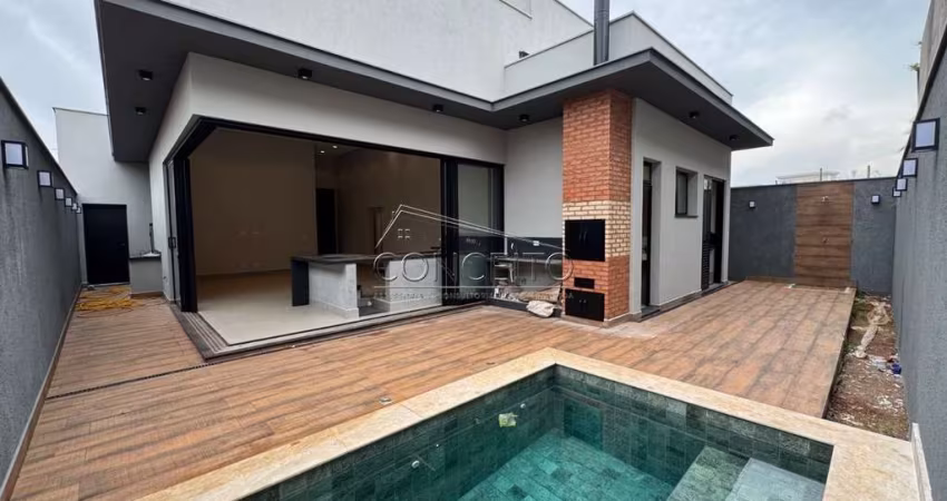 Casa térrea recém construída à venda  no Condomínio Villa Bela Vista com 180 m² | 3 suítes, sendo 1 suíte master e 4 vagas de garagem.