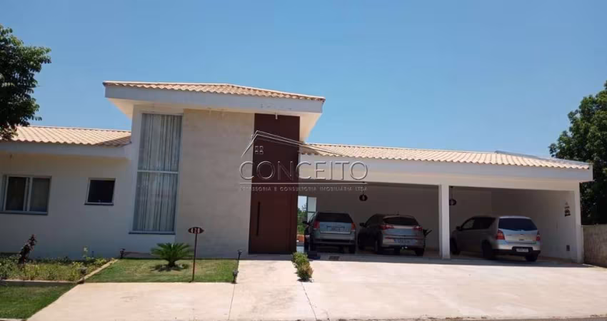 Casa térrea à venda no Condomínio Colinas do Piracicaba com 330 m² | 4 dormitórios, sendo 3 suítes com closet e 8 vagas de garagem, sendo 4 cobertas.