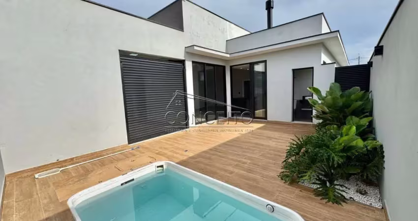 Casa térrea à venda no condomínio quinta do engenho em rio das pedras com 150 m² | 3 suítes e 2 vagas cobertas.