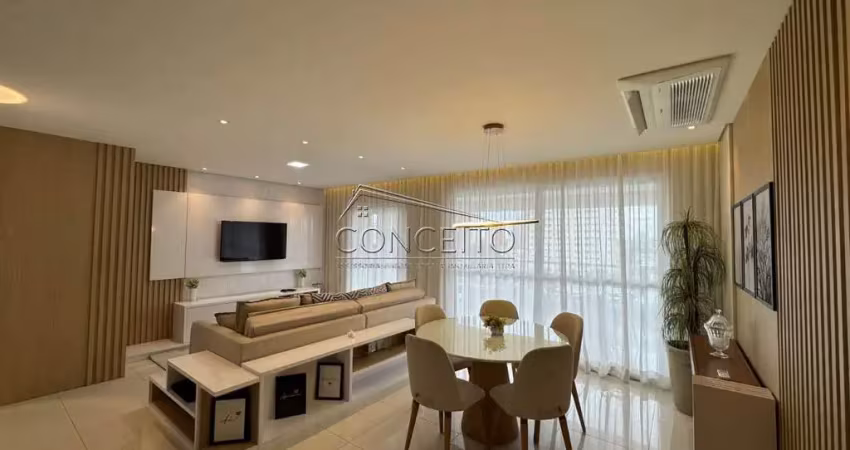 Apartamento à venda no Edifício Monteiro Lobato com 149 m² | 3 suítes, varanda gourmet e 3 vagas de garagem.
