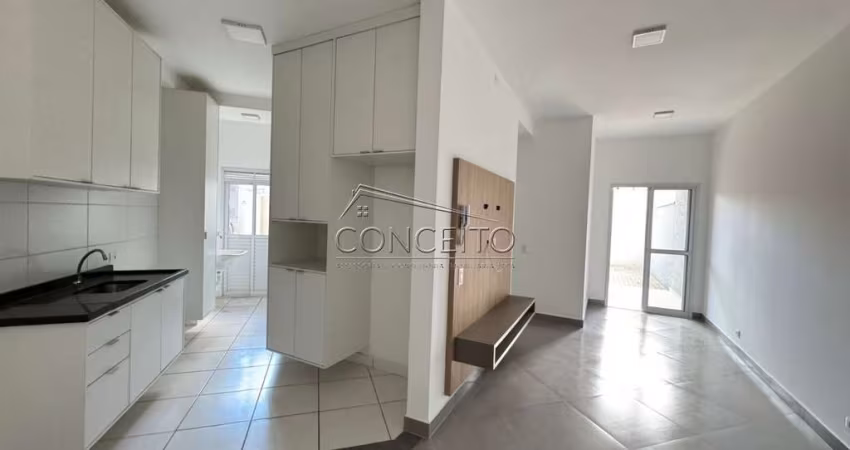 Apartamento garden para locação ou venda no Residencial Plaza Mayor com 110m² | 2 dormitórios, sendo 1 suíte, quintal e 2 vagas de garagem.