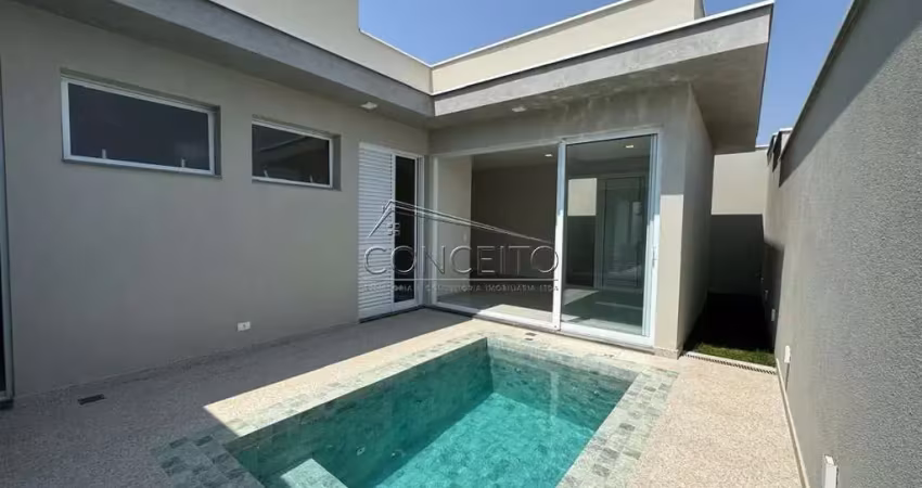 Casa térrea à venda no condomínio soleil piracicaba com 154,43m² | 3 suítes e 4 vagas de garagem.