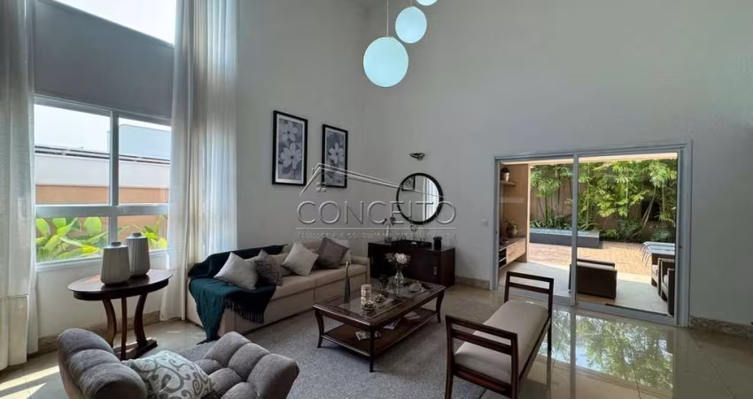 Sobrado à venda no Condomínio Monte Alegre com 413,46m² | 3 suítes, 4 vagas de garagem e ampla área gourmet.