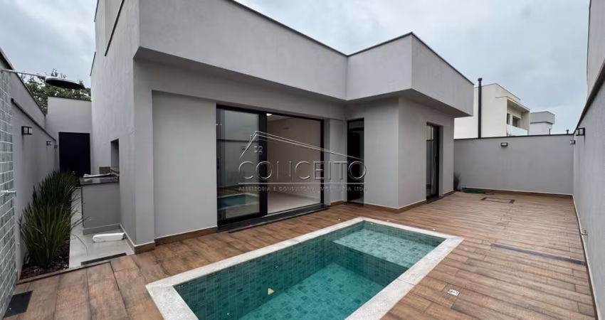 Sobrado à venda no Condomínio Villa Bela Vista com 159m² | 3 suítes e 4 vagas de garagem.