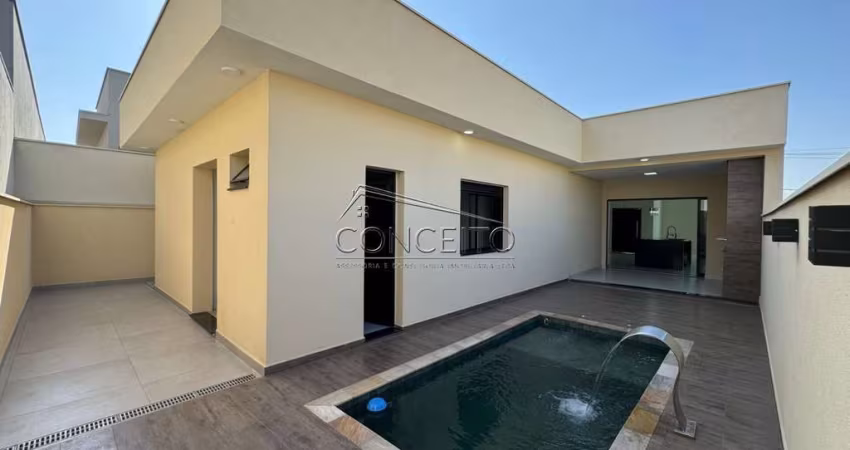 Casa térrea à venda no Condomínio Soleil Piracicaba com 160m² | 3 dormitórios sendo 2 suítes e 4 vagas de garagem.