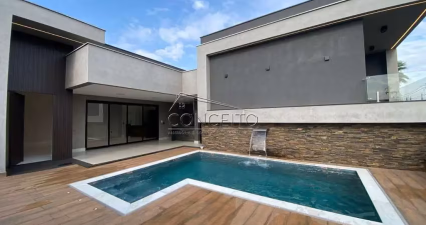 Casa semi térrea à venda no Condomínio Morada do Engenho com 300m² | 3 suítes e 4 vagas de garagem.