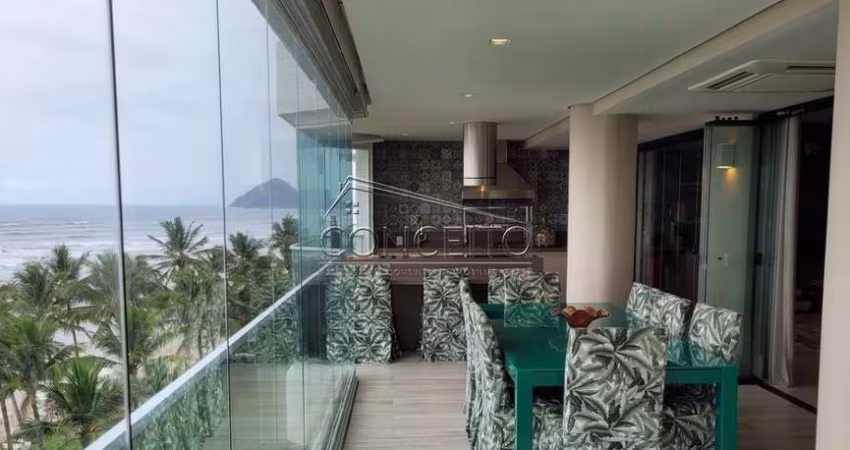 Apartamento à venda no Edifício Ilha de Santorini em Bertioga com 281 m² | 4 suítes com armários e 4 vagas de garagem
