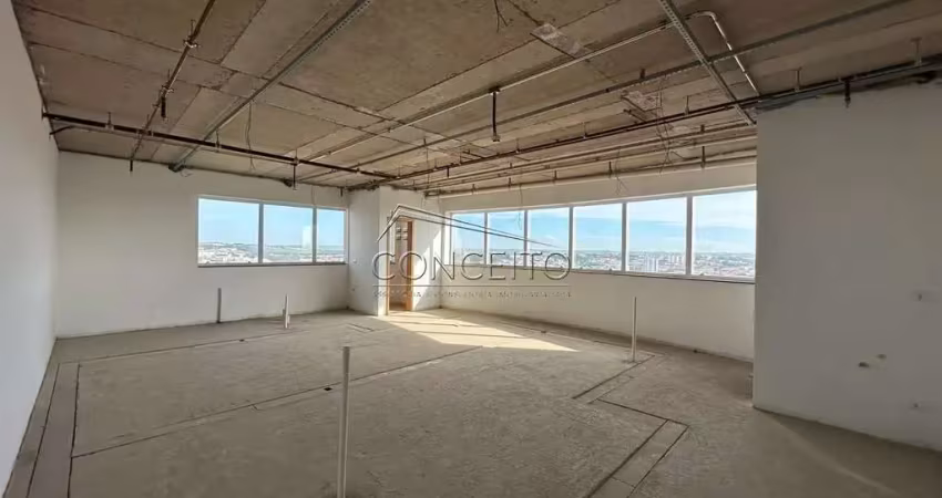 Sala comercial à venda no edifício mario josé ronsini com 65 m² | sala, dois banheiros e vaga de garagem.