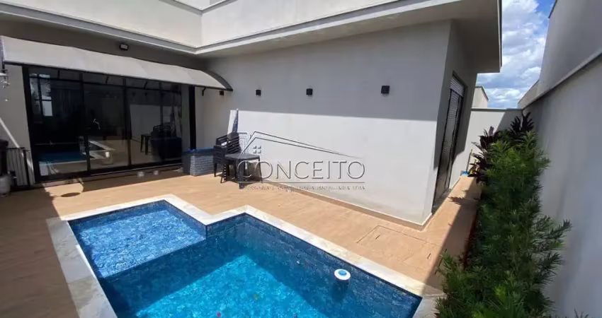Casa térrea à venda no condomínio soleil piracicaba com 172m² | 3 dormitórios sendo 1 suíte com closet e 4 vagas de garagem.