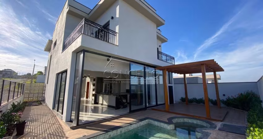 Sobrado à venda no Condomínio Residencial Villa D'Áquila com 218m² | 3 suítes e 4 vagas de garagem.
