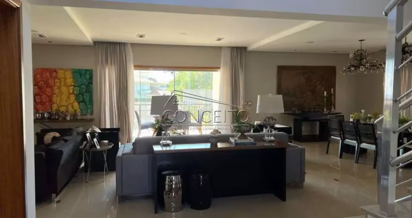 Sobrado à venda no condomínio residencial monte alegre com 500 m² | 4 suítes, sendo 1 com closet e hidro e 3 vagas de garagem