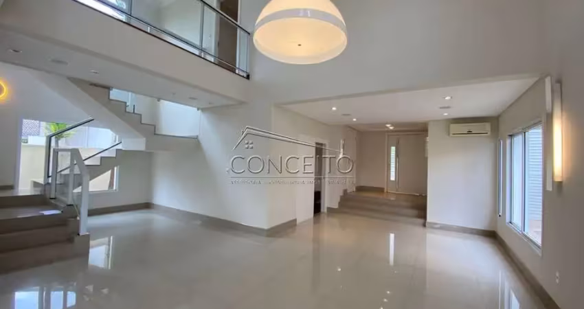 Sobrado de alto padrão à venda no Condomínio Terras de Piracicaba com 480,99 m² | 4 suítes com closet e 6 vagas de garagem