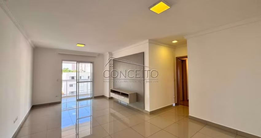 Apartamento para locação no Edifício San Victor com 118m² | 3 dormitórios, sendo 1 suíte, varanda gourmet e 2 vagas de garagem.