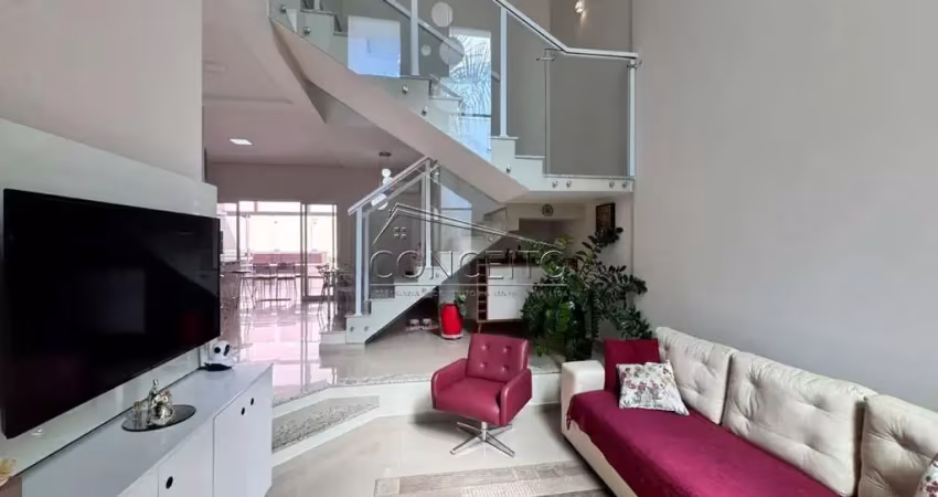 Sobrado à venda no condomínio ondas do piracicaba com 225 m² | 3 dormitórios, sendo 1 suíte e 4 vagas de garagem, sendo 2 cobertas.