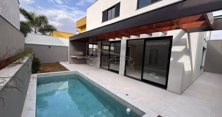 Sobrado à venda no condomínio residencial villa d'aquila com 305 m² | 4 suítes, sendo 1 suíte master com closet e 6 vagas de garagem.