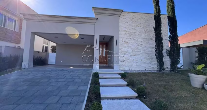 Casa térrea à venda no condomínio alphaville piracicaba com 247,03 m² | 3 suítes e 4 vagas de garagem.