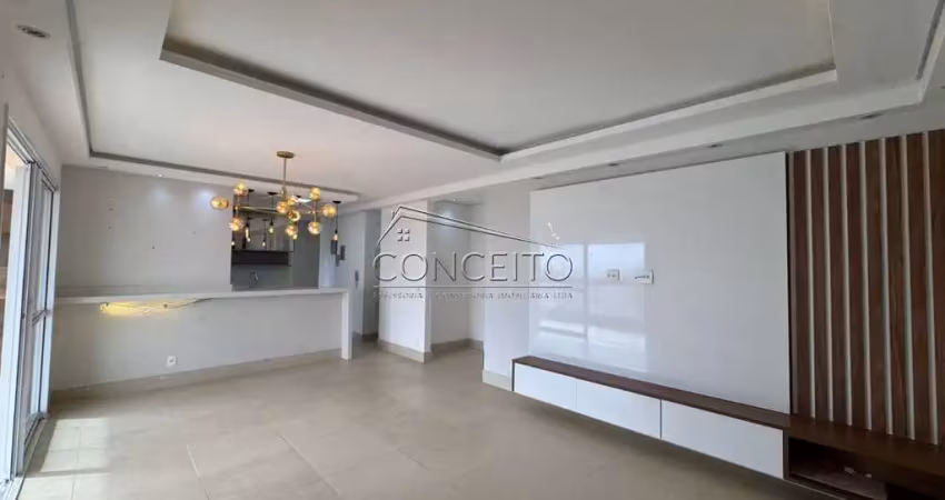 Apartamento à venda no edifício residencial kairós com 125 m² | 3 suítes com ar condicionado e 2 vagas de garagem cobertas.