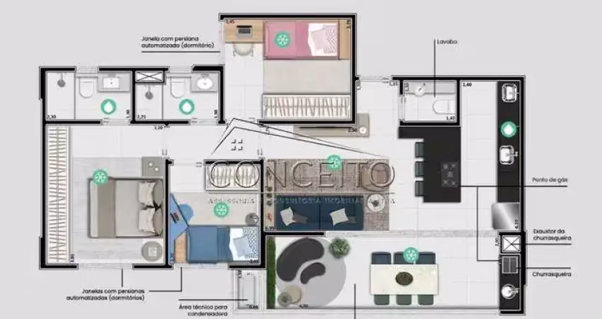 Apartamento em construção à venda no edifício sodero com 87 m² | 3 dormitórios, sendo 1 suíte e 2 vagas de garagem.