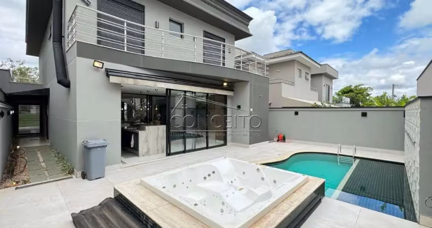 Sobrado para venda ou locação no condomínio residencial villa d'áquila com 225,77 m² | 3 suítes, elevador panorâmico e 4 vagas de garagem.