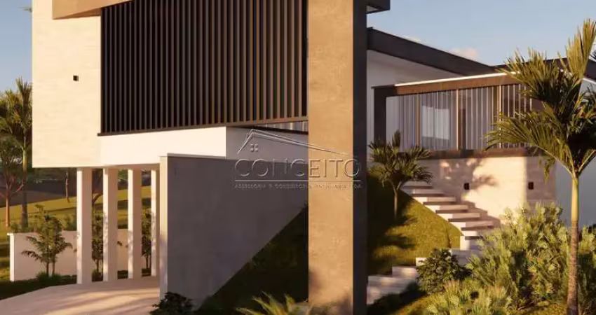 Casa em construção à venda no condomínio residencial damha com área construída de 226,48 m² | 3 suítes e 4 vagas de garagem.