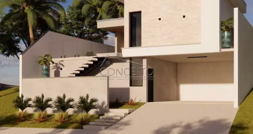 Casa em construção à venda no condomínio residencial villa bela vista com área construída de 196,02 m² | 3 suítes e 4 vagas de garagem