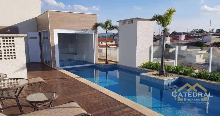 Apartamento com 3 dormitórios para alugar, 243 m² por r$ 5.440,00/mês - parque da represa - jundiaí/sp