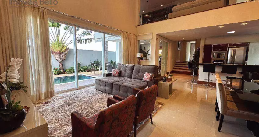 Linda casa com 3 suítes  à venda, condomínio reserva santa rosa - itatiba