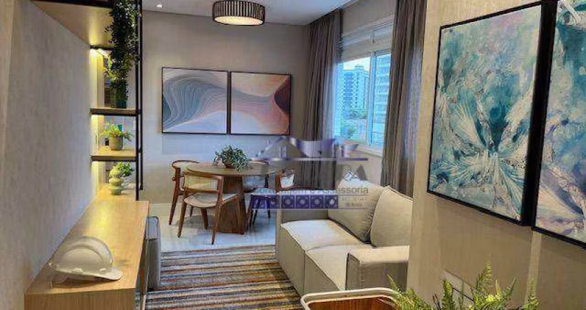 1 - DORMITÓRIO SUITE, COM 60,11 MTS2 ÚTIL  NA PONTA DA PRAIA - ENTREGA EM JULHO 2024  - ALTO PADRÃO -LAZER COM PISCINA