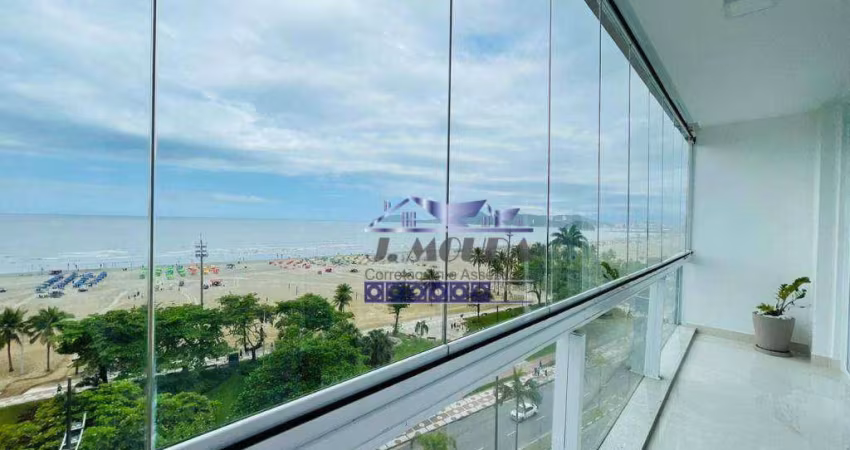 FRENTE AO MAR GONZAGA - TOTALMENTE REFORMADO E MODERNIZADO EM ALTO PADRÃO - VISTA PANORÂMICA