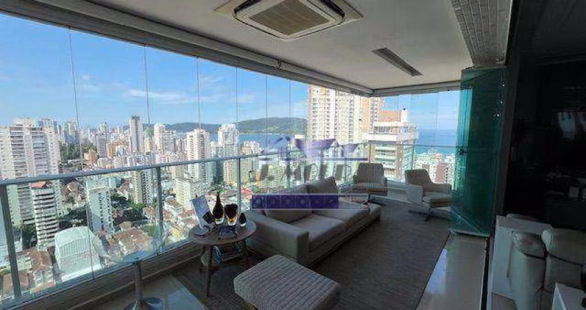 ALTO  PADRÃO - EMBARÉ - 1 POR ANDAR - VISTA PANORÂMICA PARA O MAR - SEMI-NOVO - LAZER TOTAL COM TERRAÇO GOURMET