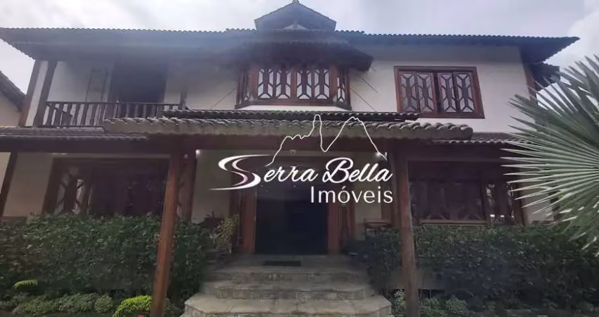 Casa alto padrão no vale dos eucaliptos com 6 dormitórios à venda, 575 m² por r$ 2.990.000 - quebra frascos - teresópolis/rj