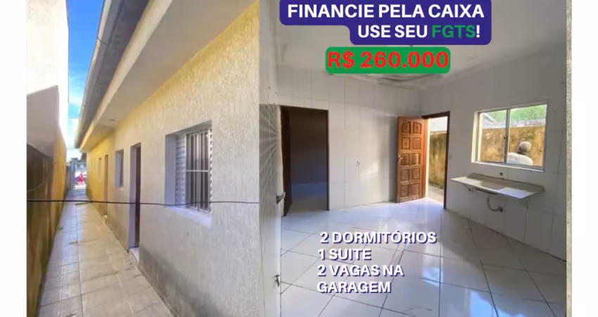 Vende Casa no jardim Santa Rita em Itaqua, com 2 Quartos (sendo 1 suíte), sala, cozinha, e lavanderia coberta nos fundos.