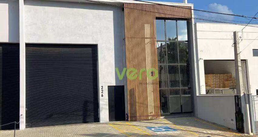 Galpão para alugar, 273 m² por r$ 8.000,00/mês - loteamento industrial machadinho - americana/sp
