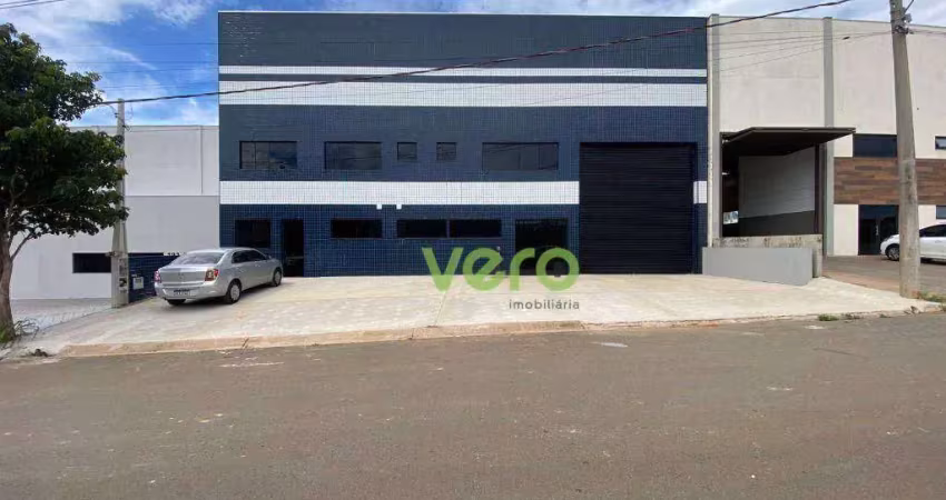 Galpão, 980 m² - venda por r$ 2.600.000,00 ou aluguel por r$ 16.100,00/mês - centro industrial (cintec - santa bárbara d'oeste/sp