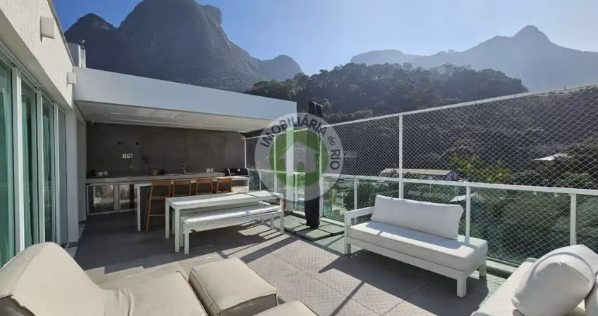 GOLF VILLAGE, Cobertura de luxo à venda no Rio de Janeiro-RJ, bairro Joá, SÃO CONRADO, 3 quartos, 2 suítes, 6 banheiros, 300m². Confira!