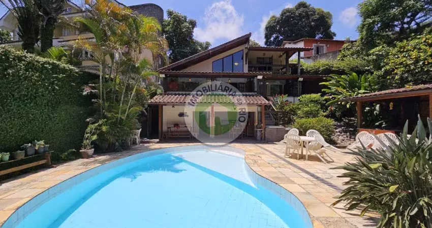Casa de luxo no condomínio do itanhangá - venda ou locação - 5 quartos, 2 suítes, 3 salas - rio de janeiro-rj