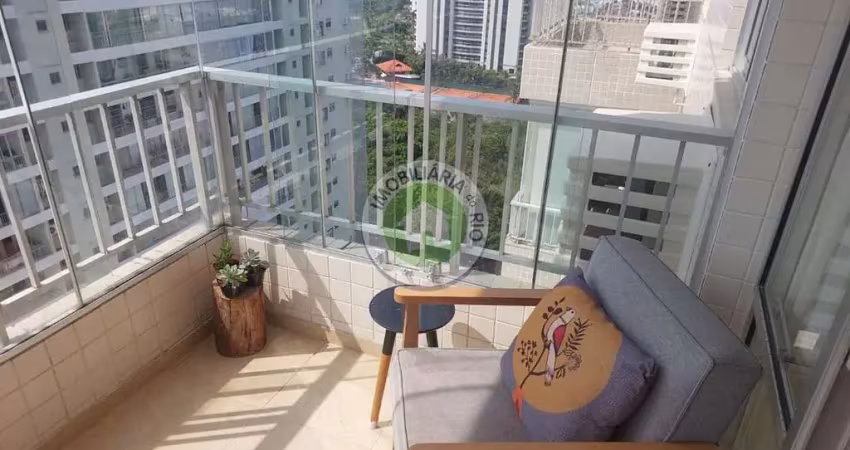 Apartamento 70m² à venda na barra da tijuca com 2 quartos, sendo 1 suite, 2 banheiros, 1 vaga, r$ 810.000,00