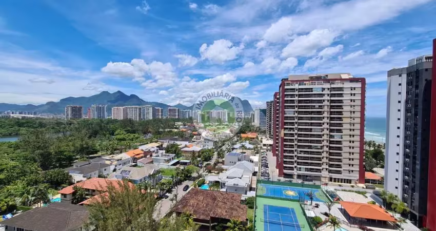 Rhr lindo apartamento com 2 suites, vista lateral mar, andar alto, sol da manhã, mobiliado.
