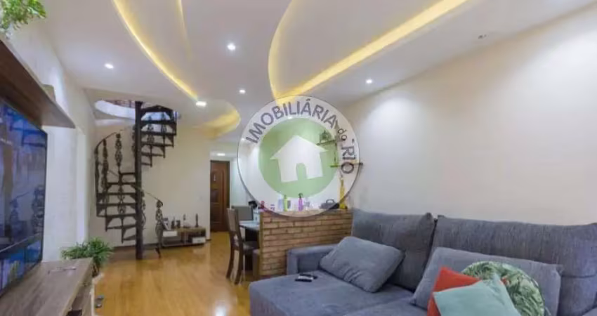 AVENIDA NOS MANANCIAS- EXCELENTE COBERTURA DUPLEX NA TAQUARA- 3 QUARTOS- 121.M2