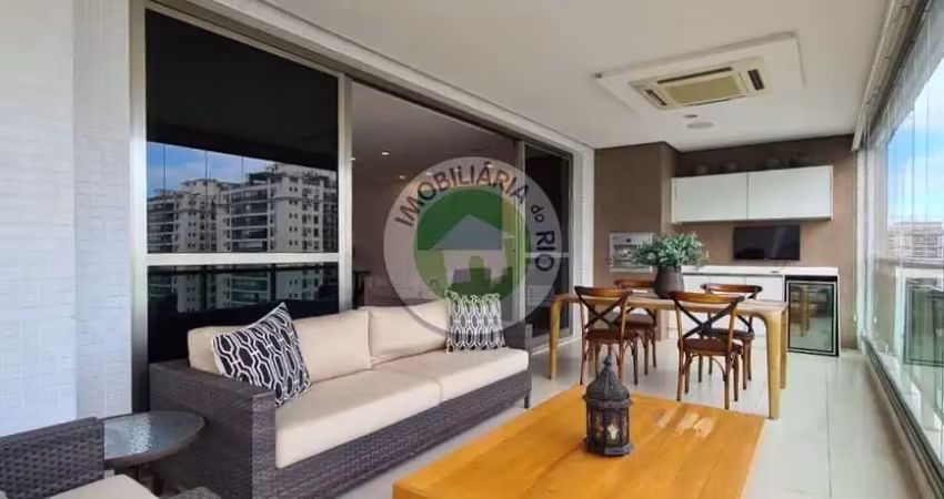 Apartamento de 376m², 4 suítes, sol da manhã no condomínio península saint barth - barra da tijuca