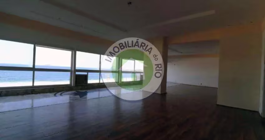Apartamento à venda, vista frontal mar, 360 m² por r$ 9.350.000,00 - copacabana - rio de janeiro/rj