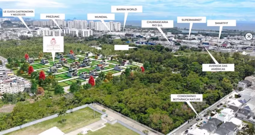 195m2 de terreno no maravilhoso cond. villa blanca ii residence recreio dos bandeirantes