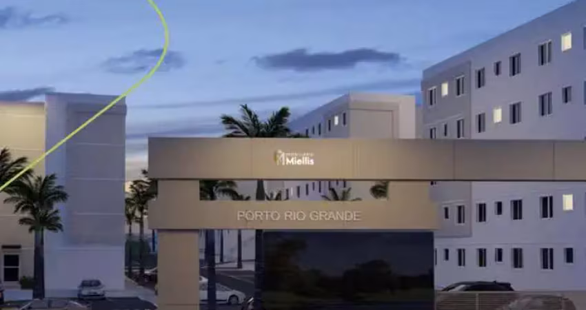 Apartamento novo nunca habitado no Condomínio Porto Rio Grande