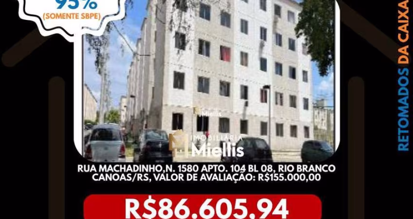Imóvel Retomado CAIXA no bairro RIO BRANCO em CANOAS - OPORTUNIDADE ÚNICA!