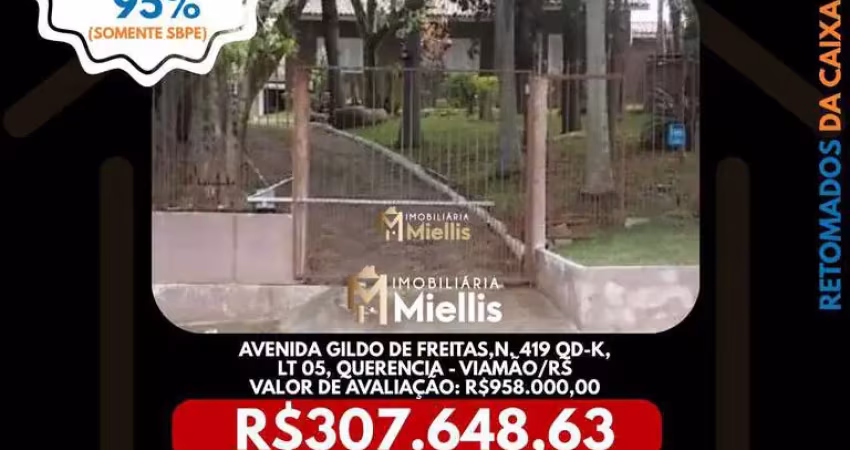 Imóvel Retomado CAIXA no bairro QUERÊNCIA em VIAMÃO - OPORTUNIDADE ÚNICA!