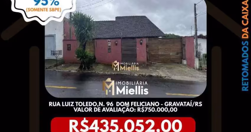 Imóvel retomado caixa no bairro dom feliciano em gravataí - oportunidade única!
