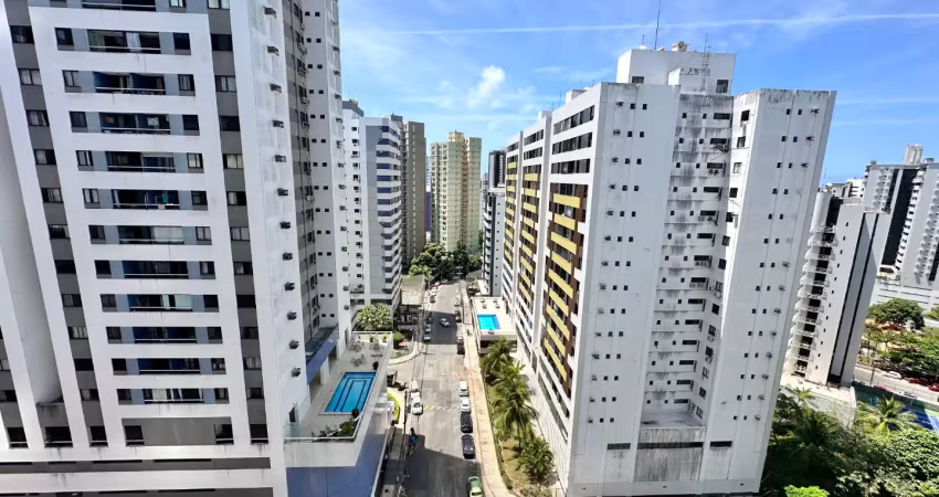 Ótimo aptº na pituba - 3 quartos - andar alto - nascente total