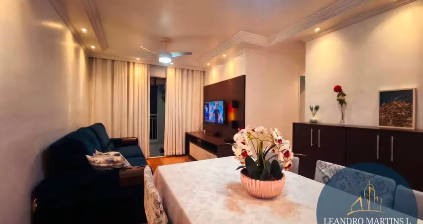 Apartamento à venda com 3 dormitórios e varanda em campo grande - sp